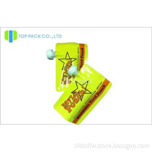 Plastic Stand Up Pouch With Spout , Berries Spouted Pouches